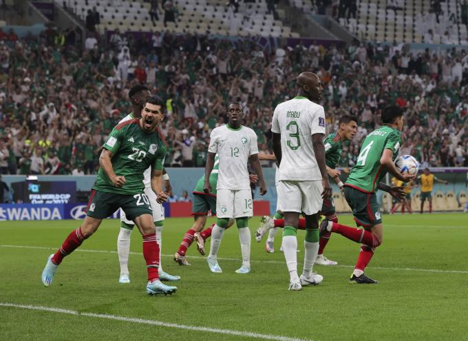 México celebra un gol ante Arabia Saudí (Foto: Cordon Press).