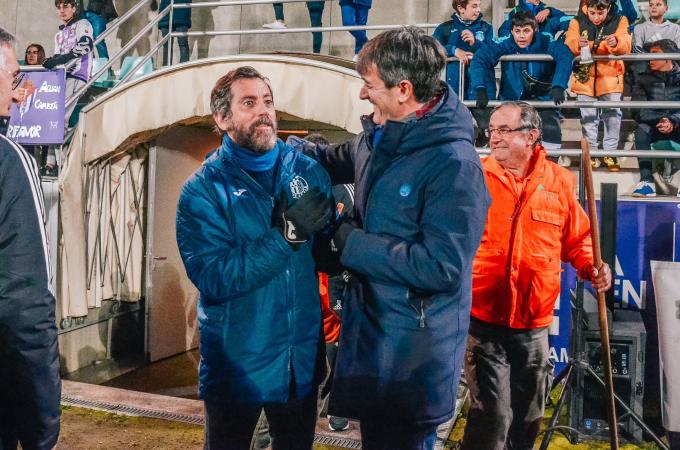 Pacheta, ante el Getafe.