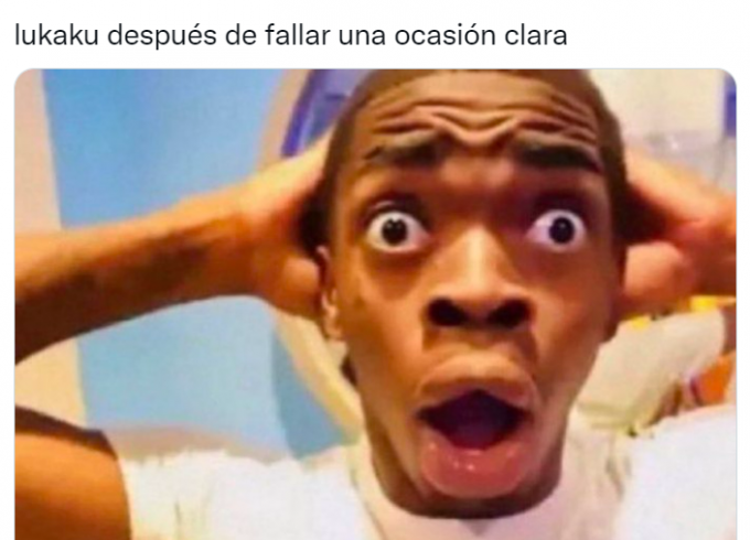 Meme de Lukaku tras el Croacia-Bélgica.