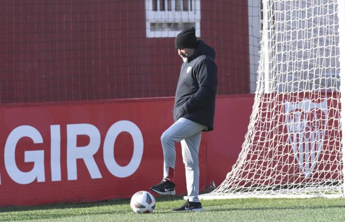 Jorge Sampaoli, en el entrenamiento (Foto: Kiko Hurtado)