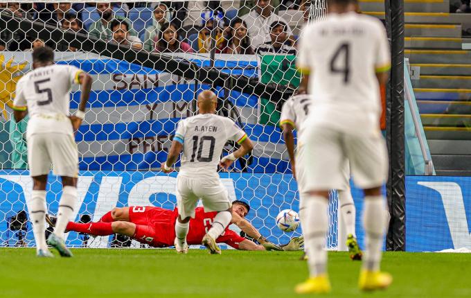 Andre Ayew, falla su penalti en el Ghana-Uruguay del Mundial de Qatar (Foto: Cordon Press).