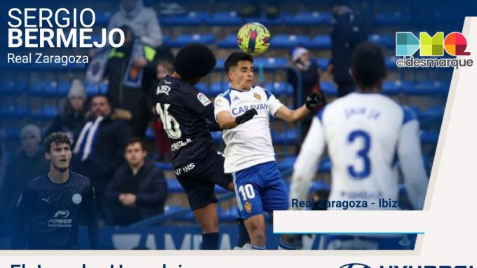 Bermejo, jugador Hyundai del Real Zaragoza-Ibiza.