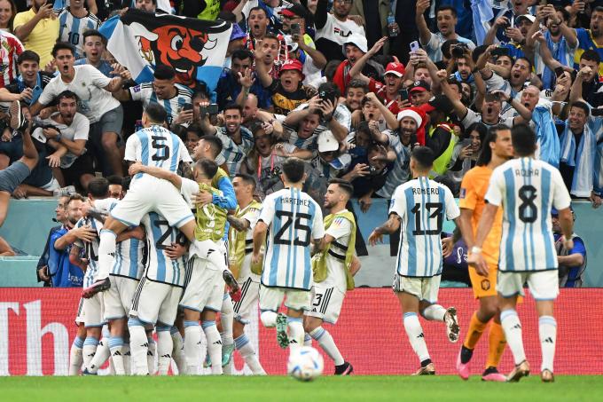 Argentina celebrando el gol de Leo Messi (Foto: Cordon Press).