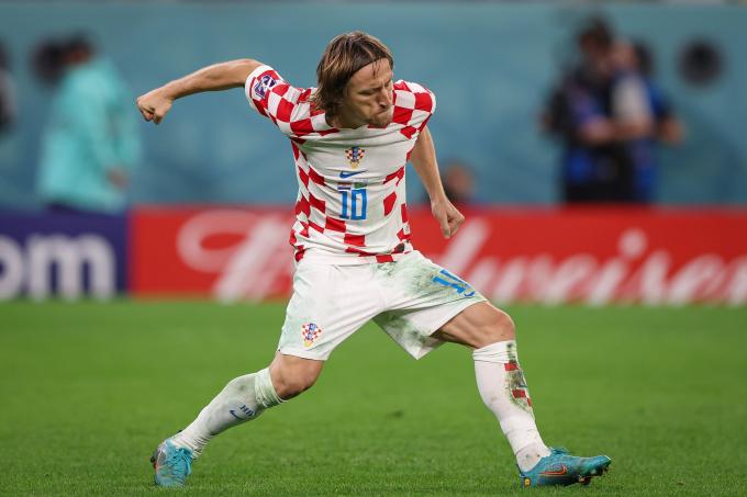 Luka Modric celebra un triunfo de Croacia en el Mundial (Foto: Cordon Press).