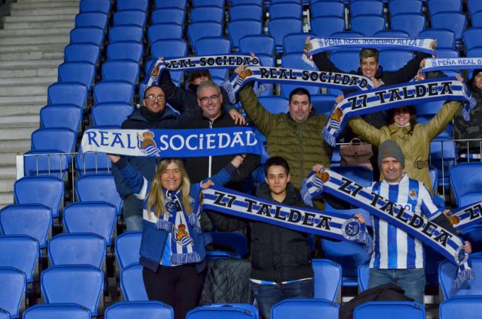 Peña Z7 Taldea en Anoeta para el Real Sociedad-Levante (Foto: Giovanni Batista).