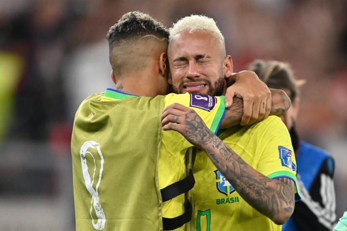 Neymar llorando tras la eliminación de Brasil ante Croacia (Foto: Cordon Press).