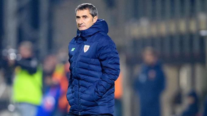 El entrenador Ernesto Valverde, en un choque de esta temporada 2022-23 (Foto: Athletic Club).
