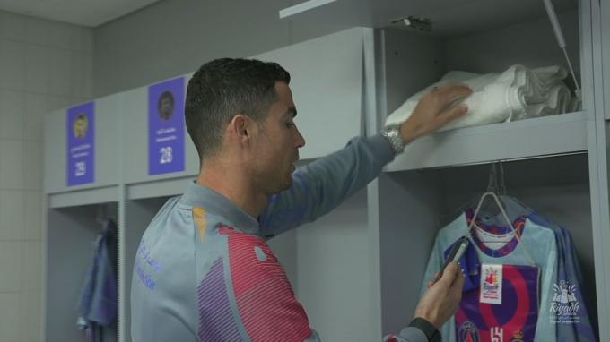 El ritual de Cristiano Ronaldo en el vestuario