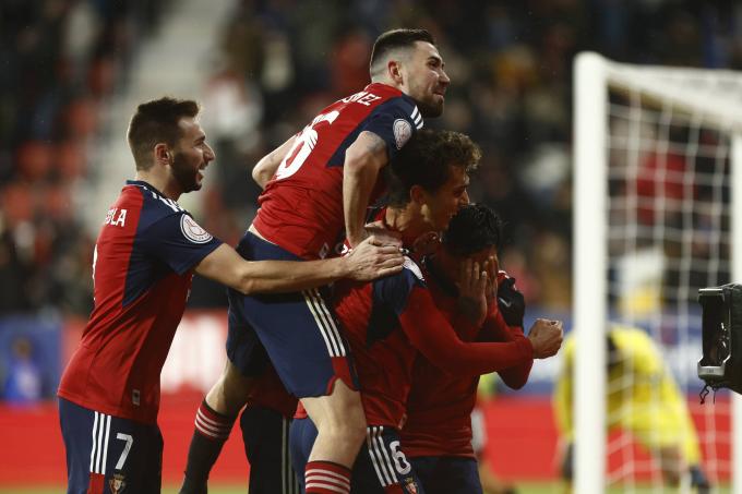 Osasuna celebra el pase a las semifinales de Copa