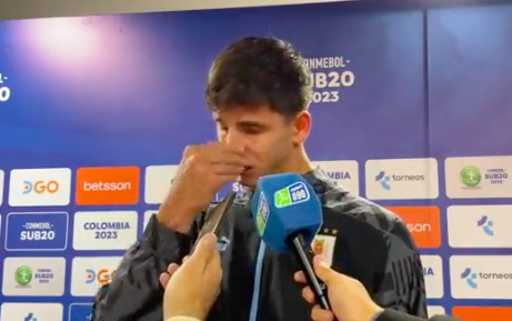 Facu González, entre lábrimas