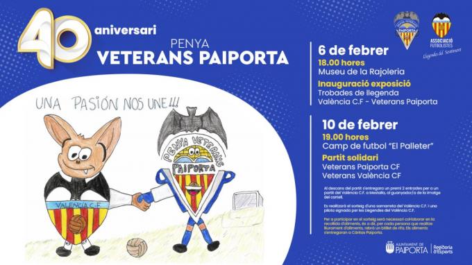 Exposición de Leyendas del Valencia CF y partido amistoso con motivo del 40 aniversario de los vet