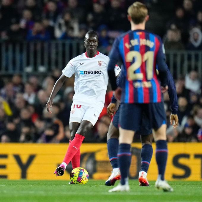 Pape Gueye, ante el FC Barcelona (Foto: SFC)