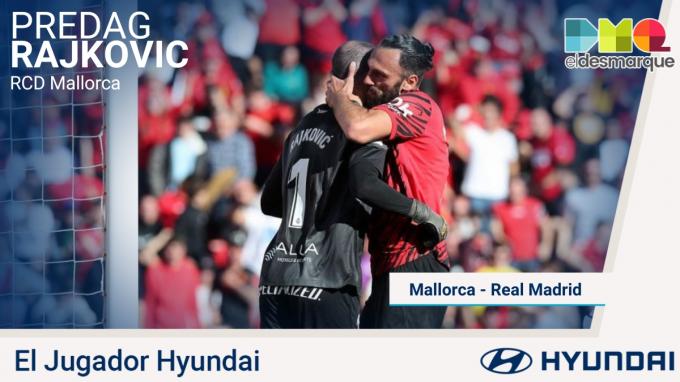 Rajkovic, Jugador Hyundai del Mallorca-Real Madrid.