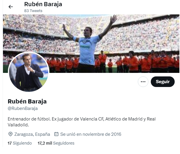 Baraja Presume Del Valencia CF En Su Instagram Y En Su Twitter