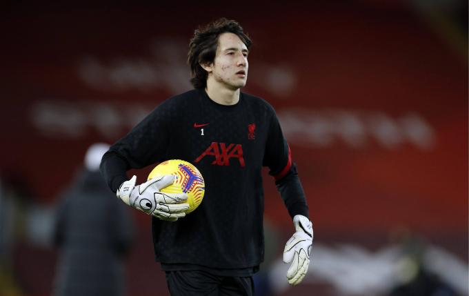 Marcelo Pitaluga, en un entrenamiento del Liverpool (Foto: Cordon Press).