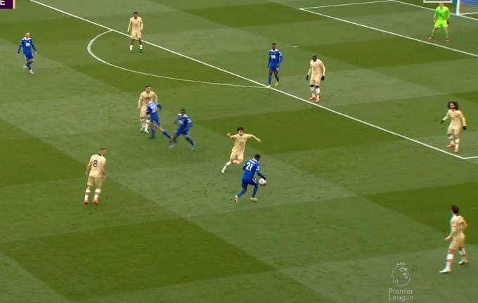 La pérdida de Joao Félix ante el Leicester que costó el gol del empate.