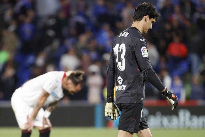 Bono lamenta el segundo gol del Getafe (Foto: EFE).