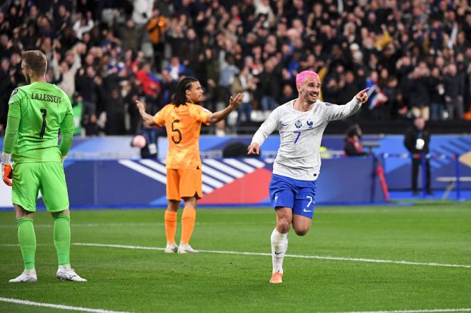 Anotine Griezmann, celebrando el gol ante Paises Bajos (Foto: Cordon Press).