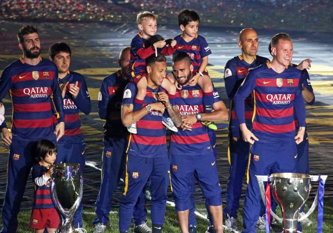 Douglas formó parte del histórico Barcelona campeón del triplete en 2015. (Cordon Press)