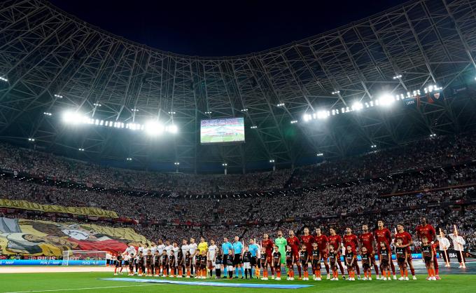 Inicio del Sevilla FC-Roma de la final de la UEFA Europa League jugada en Budapest (Foto: Cordon Press).