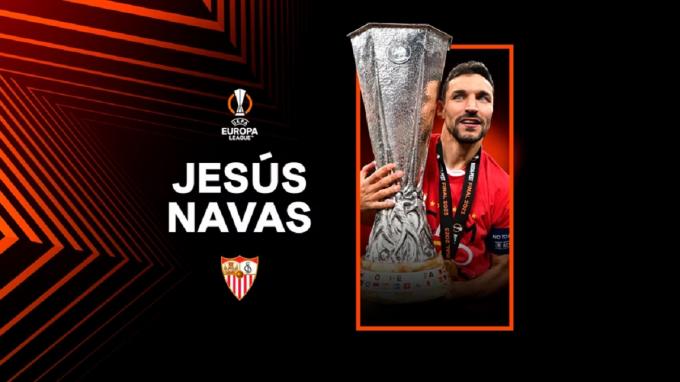 Jesús Navas, mejor jugador de la Europa League.