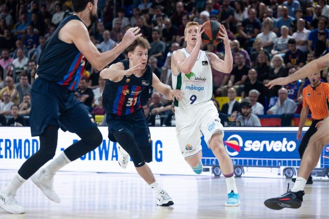 Alberto Díez durante el Barcelona-Unicaja del playoff por el título de la Liga ACB. Fuente: Cordo