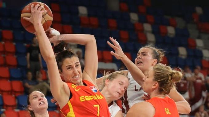 España cayó derrotada ante Letonia en el Eurobasket. Fuente: EFE