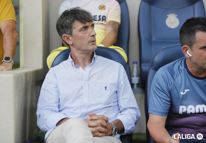 Pacheta en su debut con el Villarreal ante el Almería. Fuente: LALIGA.