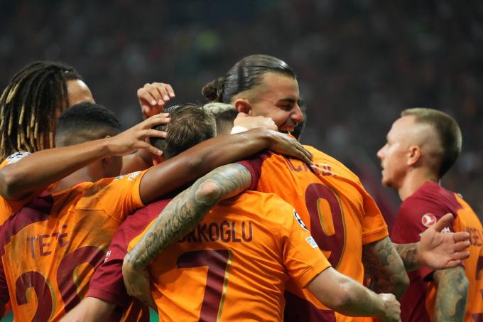 El Galatasaray celebra un tanto ante el Molde en la fase previa de Champions. Fuente: Cordon Press