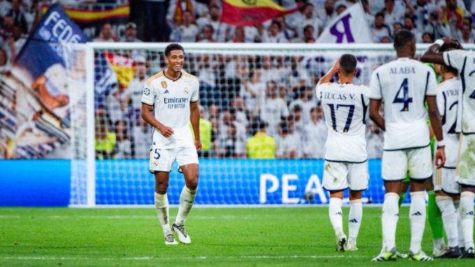 Bellingham celebra su gol con el Real Madrid (Cordon Press)