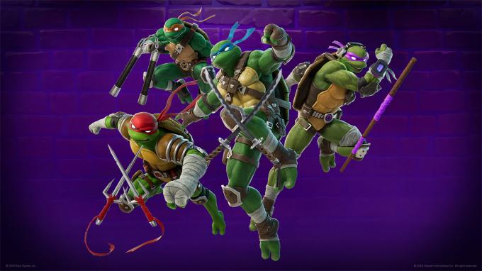 Las armas de las Tortugas Ninja en Fortnite