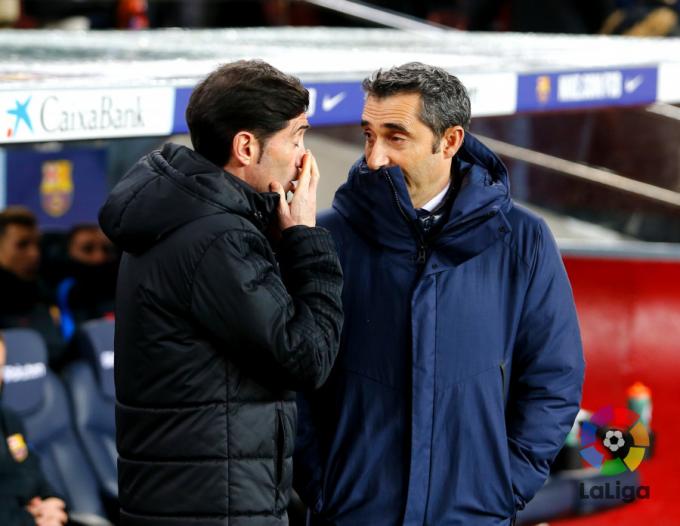 Marcelino y Valverde (Foto: LaLiga).