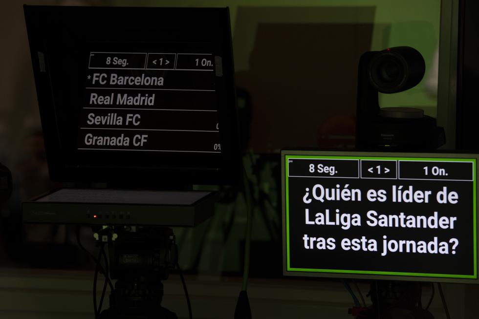 Una de las preguntas de Santander Football Quiz (Foto: LaLiga)