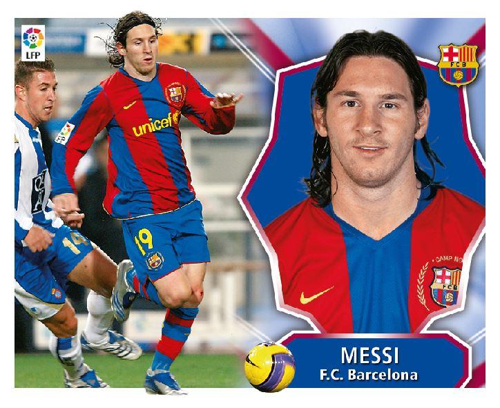 Cromo de Messi de la temporada 2009/2010 (Foto: Panini).