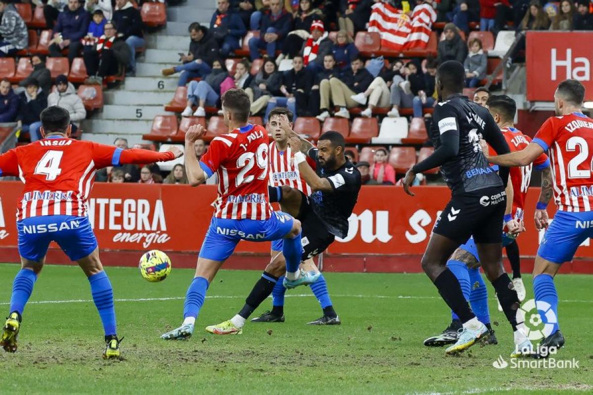 El 1x1 y las puntuaciones de los jugadores del Málaga CF ante el Sporting  en Gijón