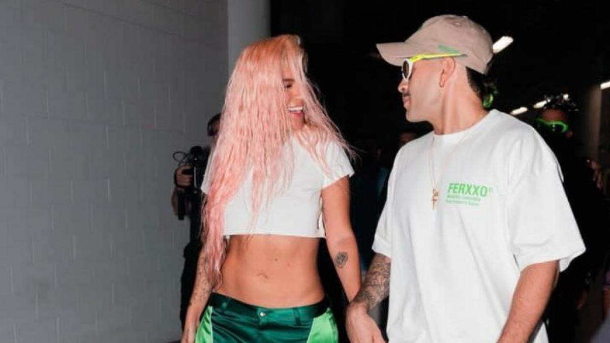 Karol G lo da todo en el concierto de Feid tras no esconder su amor