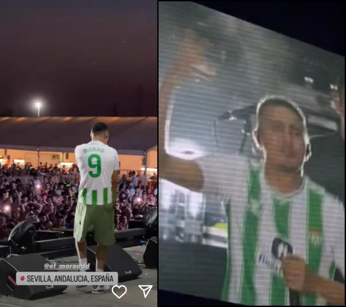 Morad La Lía Y Se Viste Del Betis En Su Concierto En Puro Latino