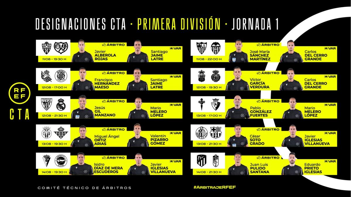 Arbitros de primera 23/24