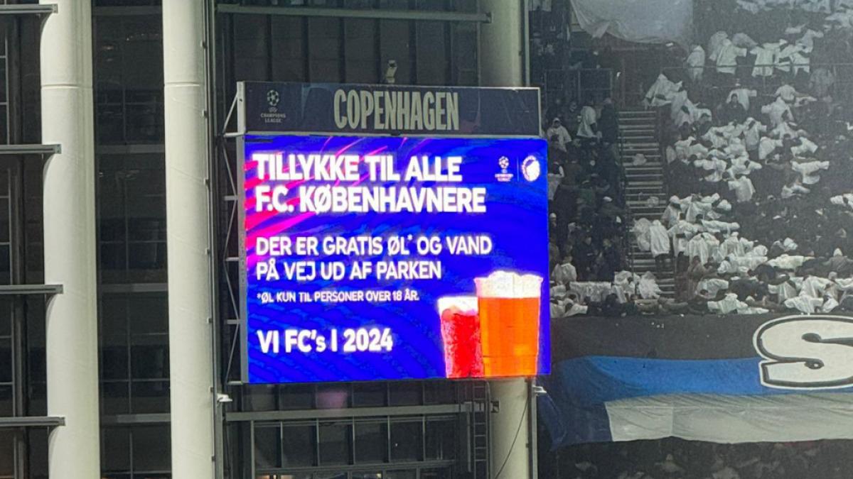 Regalan cerveza a los aficionados de Copenhague por calificar en Champions!