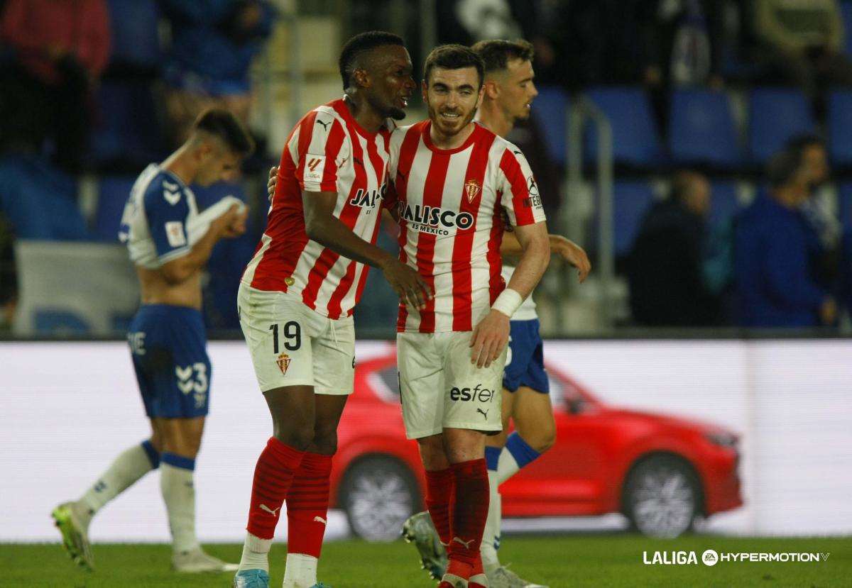 1-2. El Tenerife cae ante el Sporting de Gijón