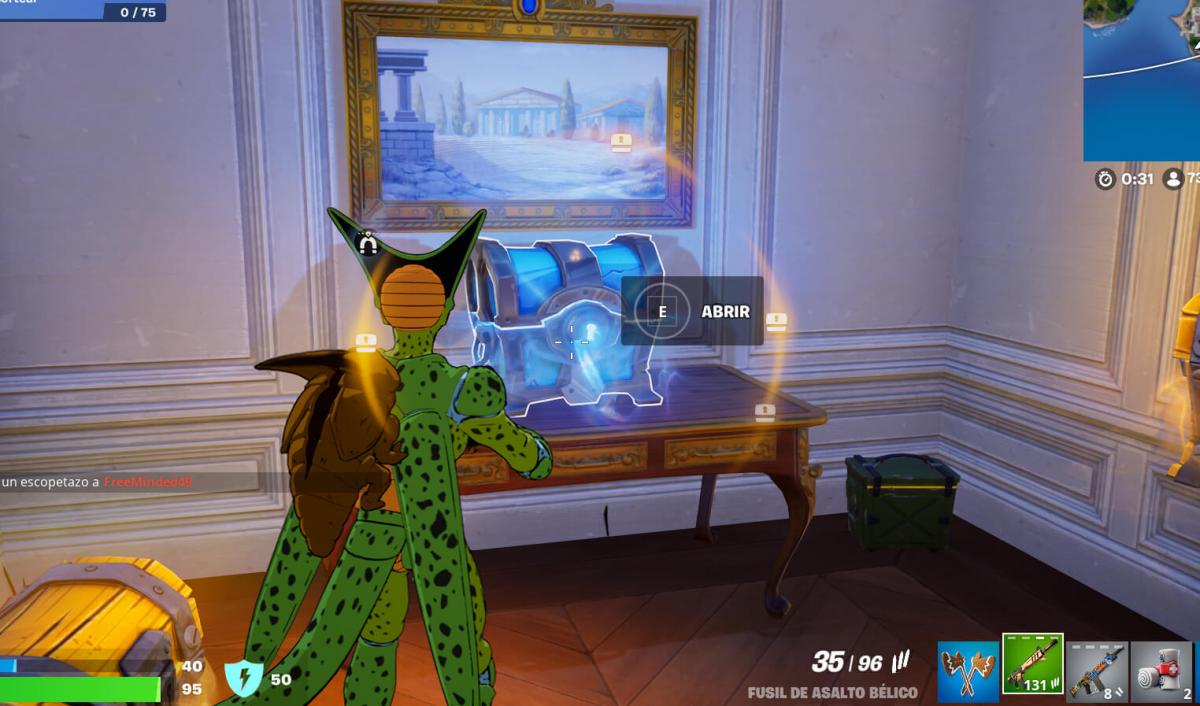 Fortnite dónde encontrar cofres raros con 100 de spawn