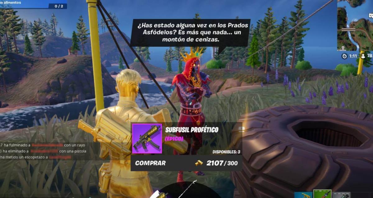 Fortnite: la vía fácil para conseguir un subfusil profético