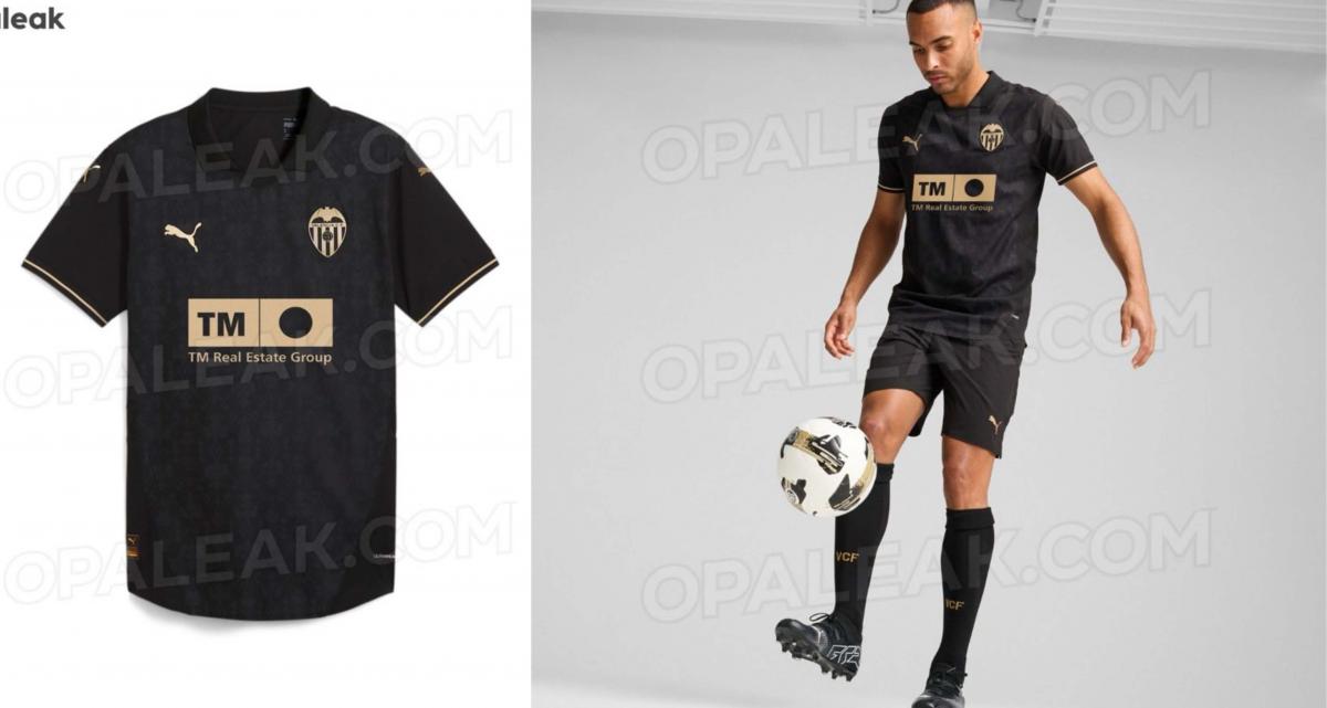 Camiseta y equipacion negra del Valencia CF para la temporada 2024 25
