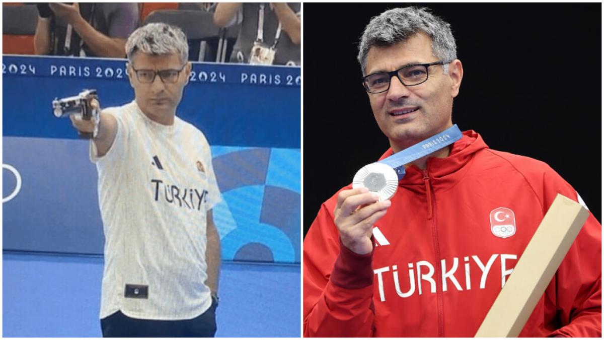 Yusuf Dikec, tirador turco, gana la medalla de plata sin usar protección