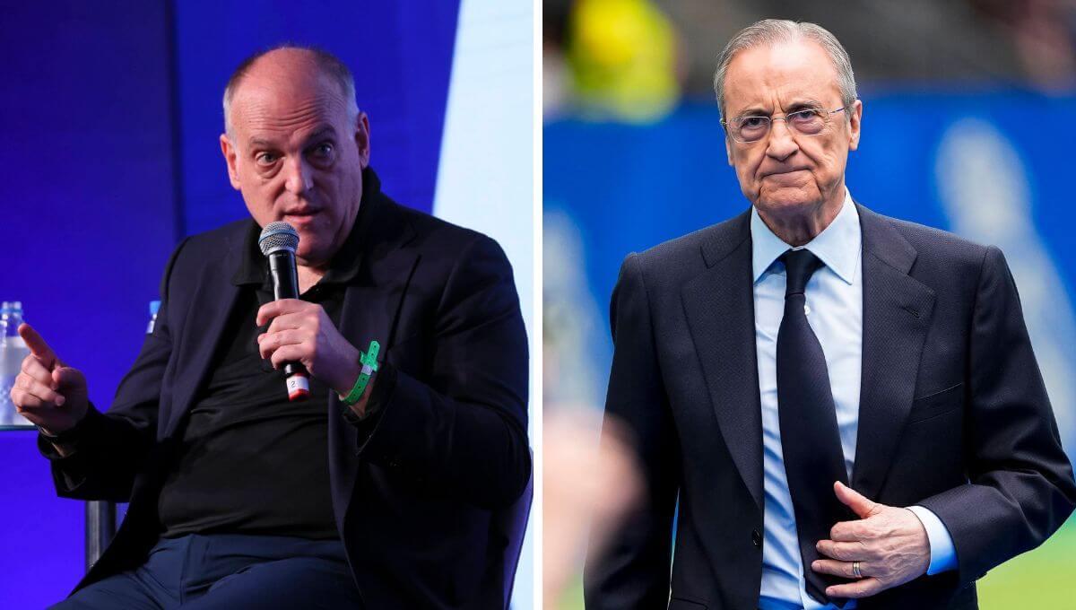 Javier Tebas explica su 'guerra' con Florentino Pérez y denuncia sus  presiones