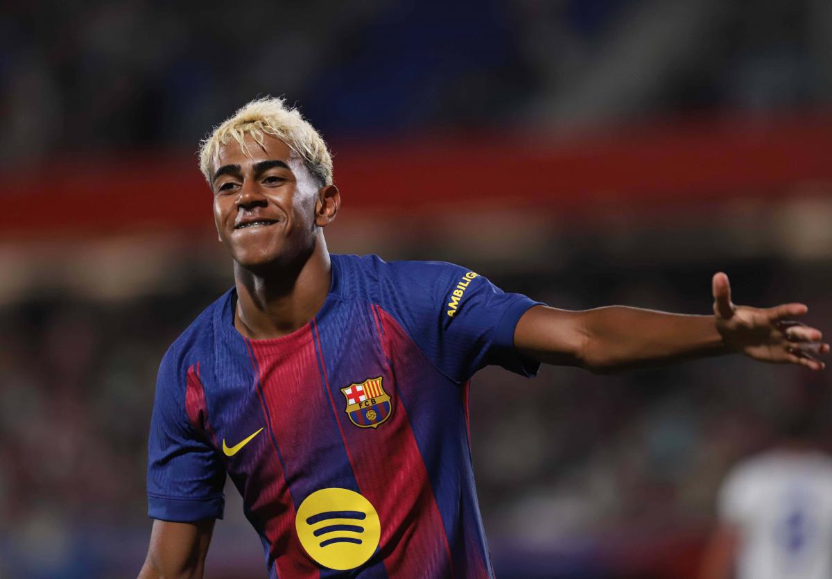 Lamine Yamal, en la pretemporada del FC Barcelona