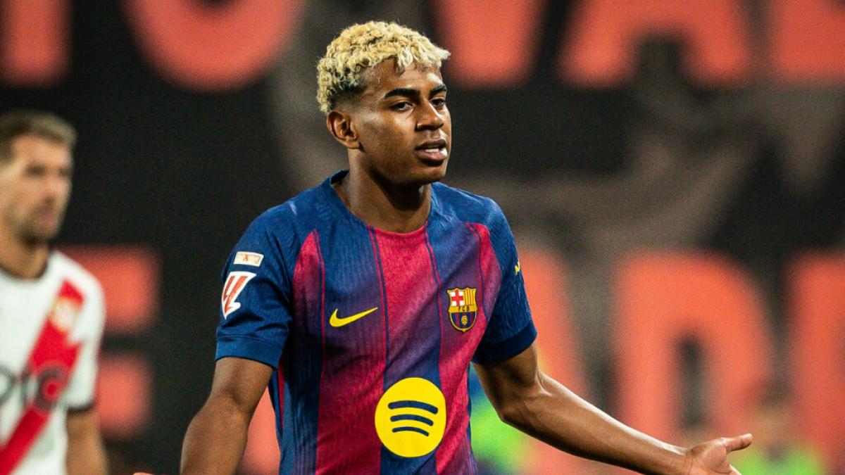 Lamine Yamal, durante un partido del FC Barcelona (Fuente: Cordon Press)