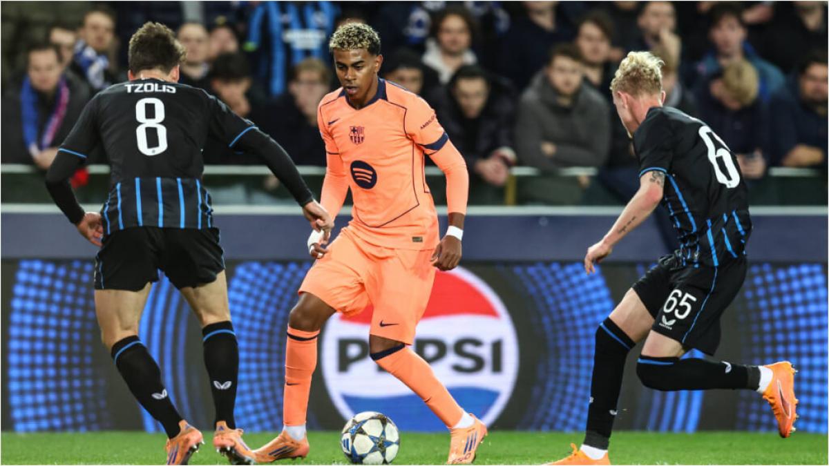 Club Brujas 3 - 3 FC Barcelona: Lamine Yamal tapa los agujeros en defensa