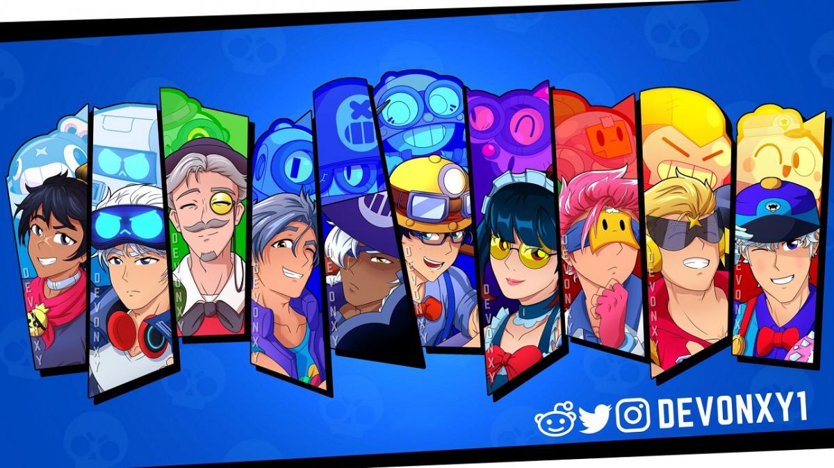 La reconversión de 10 personajes de Brawl Stars...¡a humanos!