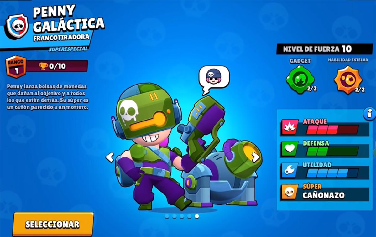 Brawl Stars: Cómo conseguir la skin Penny Galáctica de Liga Estelar